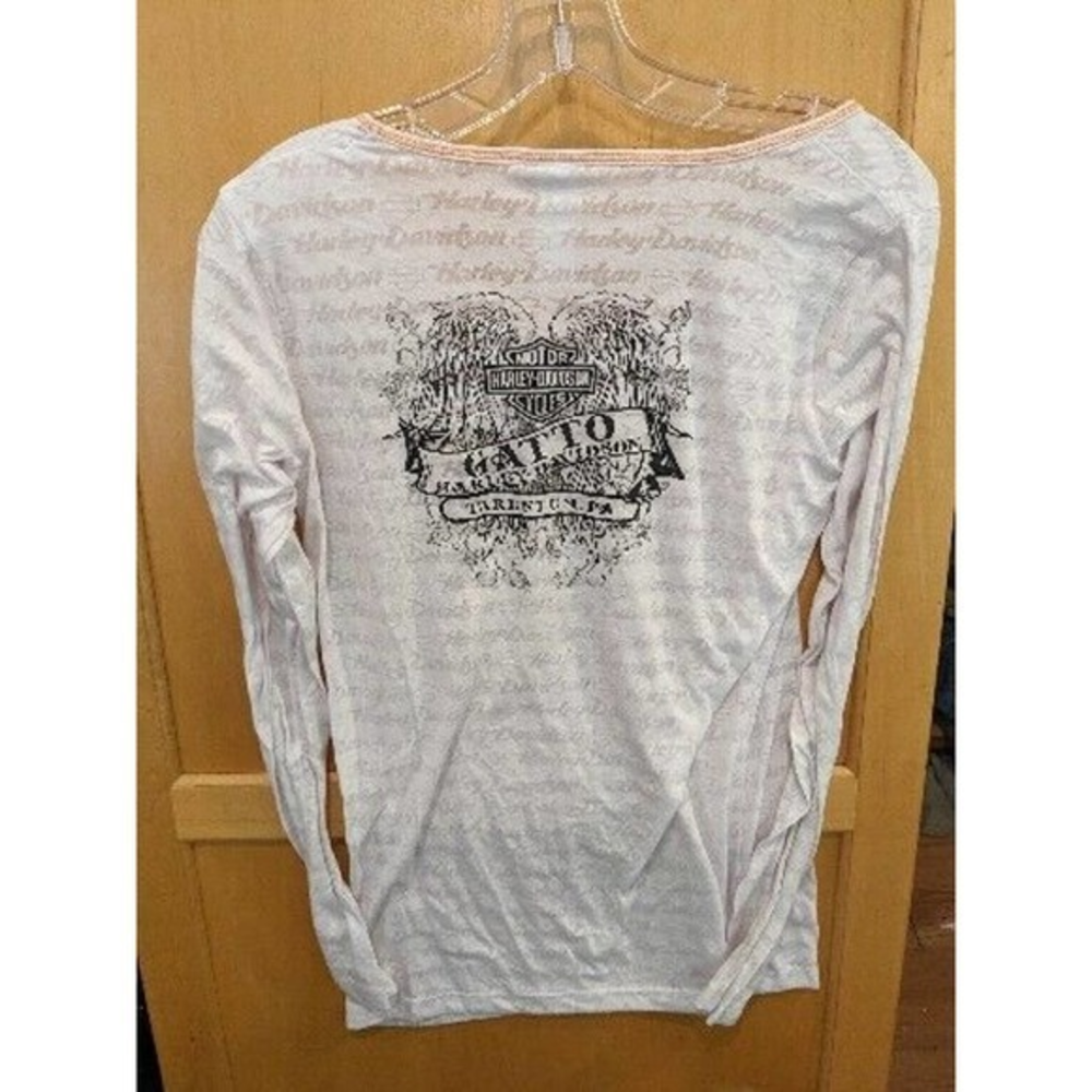 Ladies Harley Davidson Shirt Size XL Gatto Hd Tarentum Pa‎